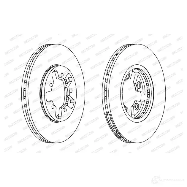 Тормозной диск FERODO DDF470 DDF470-1 713154 DDF47 0 изображение 0