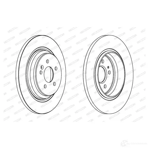 Тормозной диск FERODO DDF1099 DDF1099-1 DDF10 99 711757 - Изображение 1