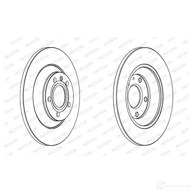 Тормозной диск FERODO DDF1850C DDF1850C-1 DDF1 850C 712660 - Изображение 1