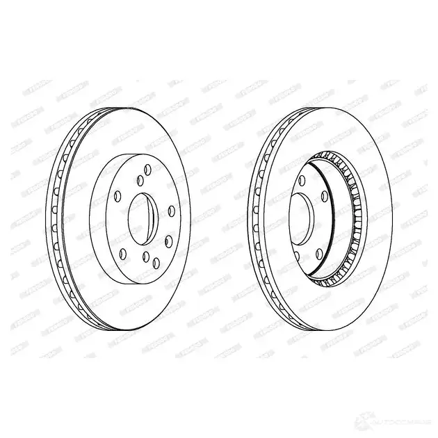 Тормозной диск FERODO DDF119 2 DDF1192 711869 DDF1192-1
