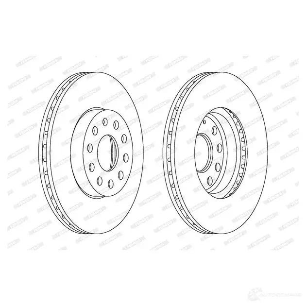 Тормозной диск FERODO 0PHQCY DDF1218C 1193638631 DDF12 18C изображение 0