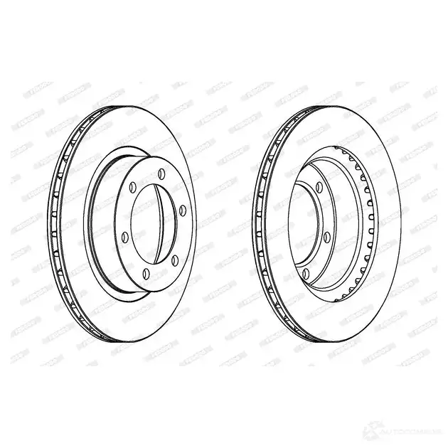 Тормозной диск FERODO DDF10 08 DDF1008 DDF1008-1 711682 изображение 0