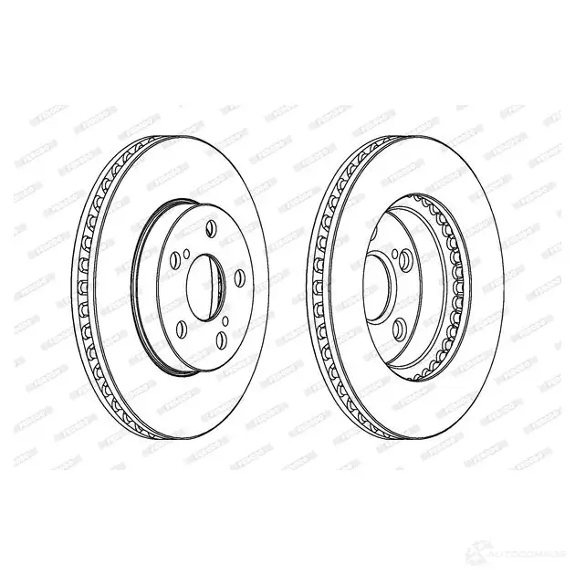 Тормозной диск FERODO DDF992 DD F992 DDF992-1 713480 изображение 0