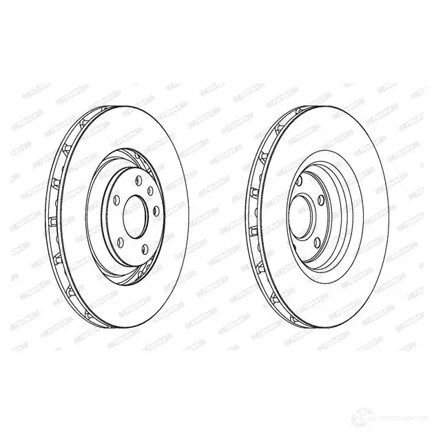 Тормозной диск FERODO DDF1847C DDF1847C-1 DDF1 847C 712653 изображение 0