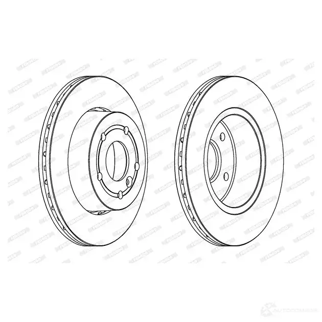 Тормозной диск FERODO DDF873-1 DDF873 DDF8 73 713436 изображение 0