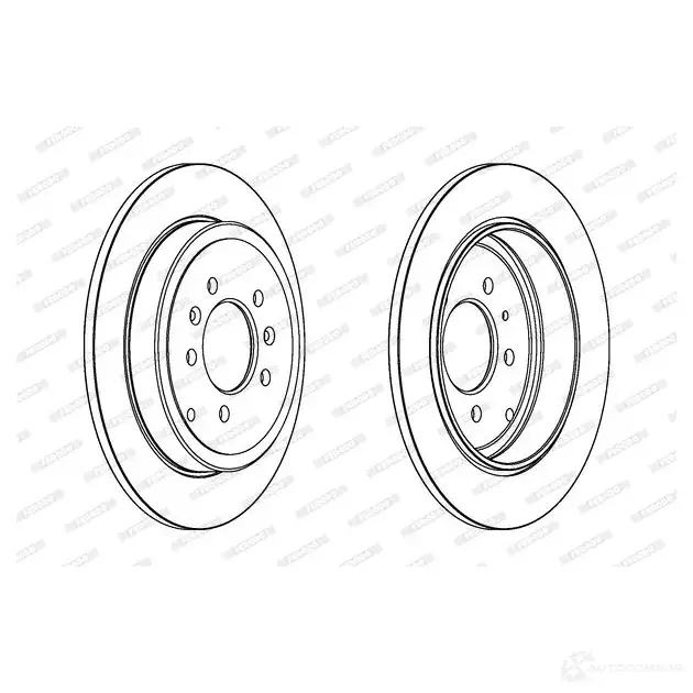 Тормозной диск FERODO DDF245-1 DD F245 DDF245 712956 изображение 0