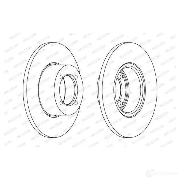 Тормозной диск FERODO D DF001 711589 DDF001-1 DDF001 - Изображение 1