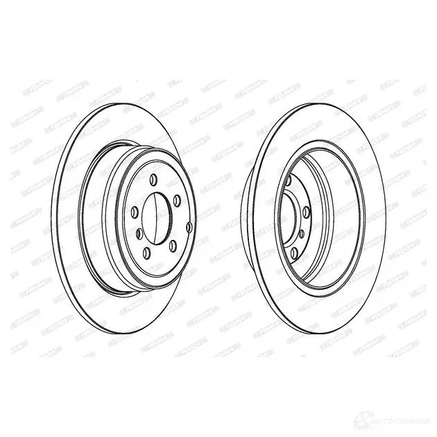 Тормозной диск FERODO 712208 DDF1518-1 DDF1518 DDF151 8 изображение 0