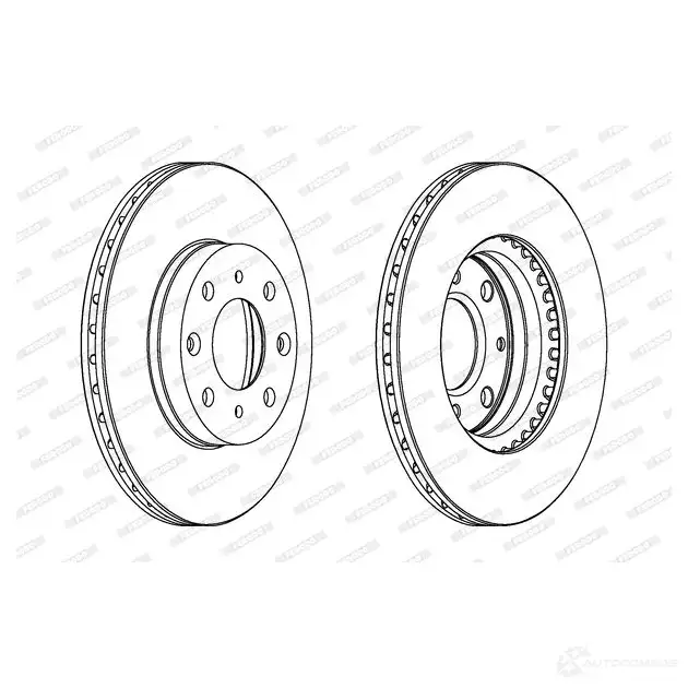 Тормозной диск FERODO DDF377 713068 DD F377 DDF377-1 изображение 0