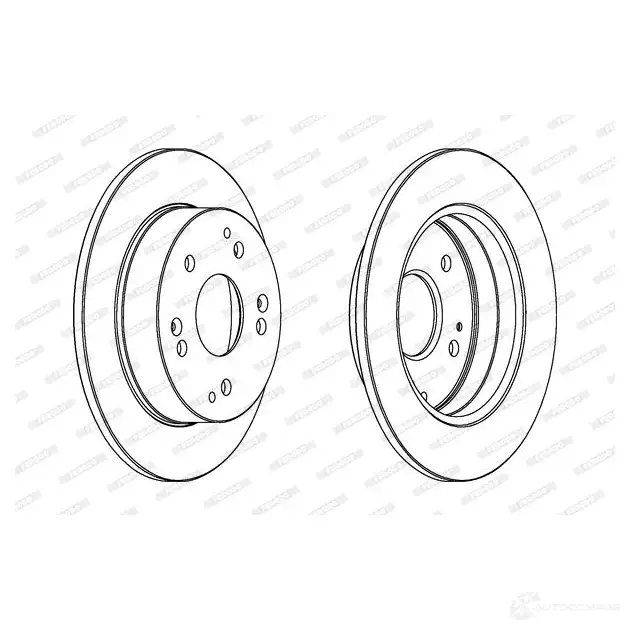 Тормозной диск FERODO DDF1861C DDF 1861C 1193641289 O20DORS - Изображение 1