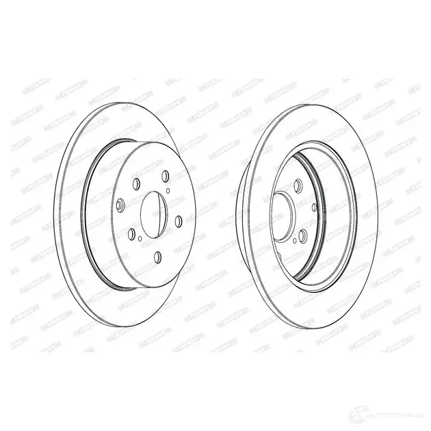 Тормозной диск FERODO DDF188 1C 712695 DDF1881C-1 DDF1881C - Изображение 1