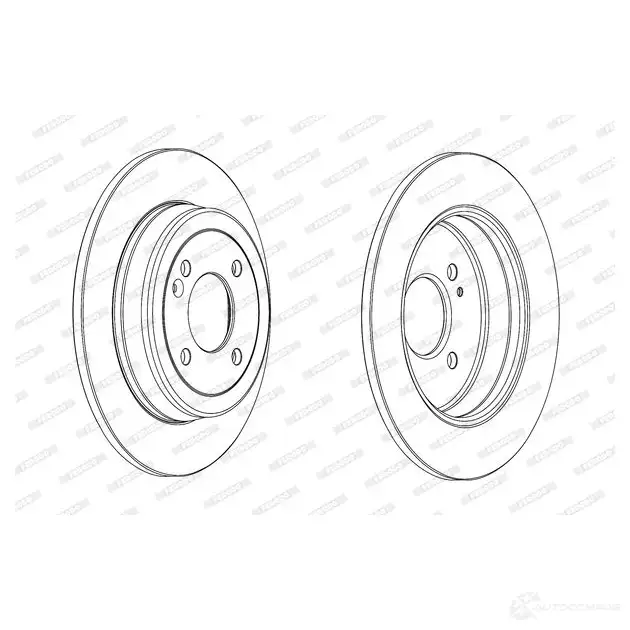 Тормозной диск FERODO DDF2090C-1 DDF2090C D DF2090C 712832 - Изображение 1