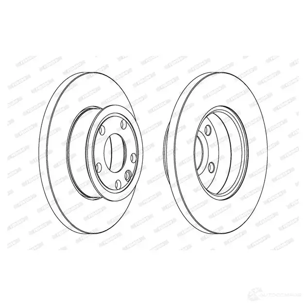 Тормозной диск FERODO DDF562C 1193642893 DDF5 62C VM3GQB изображение 0