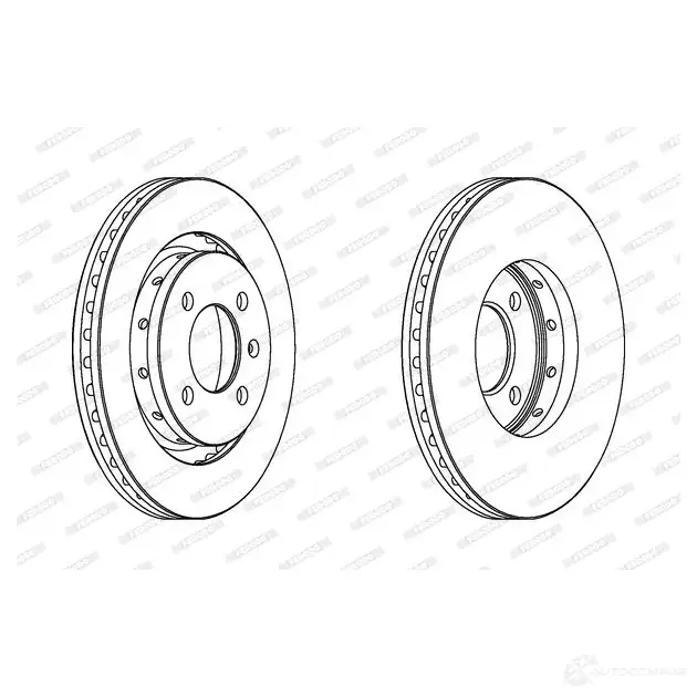 Тормозной диск FERODO DDF1365 D DF1365 DDF1365-1 712041 изображение 0