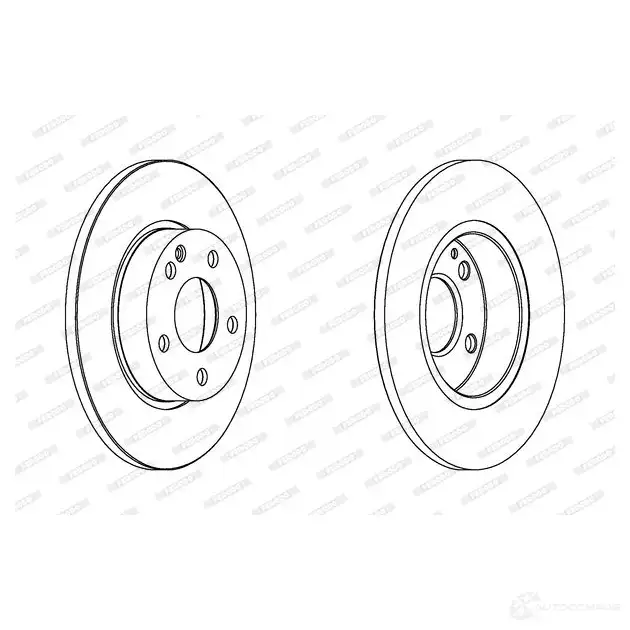 Тормозной диск FERODO DDF1 219C 1193638636 VRI9DF DDF1219C изображение 0