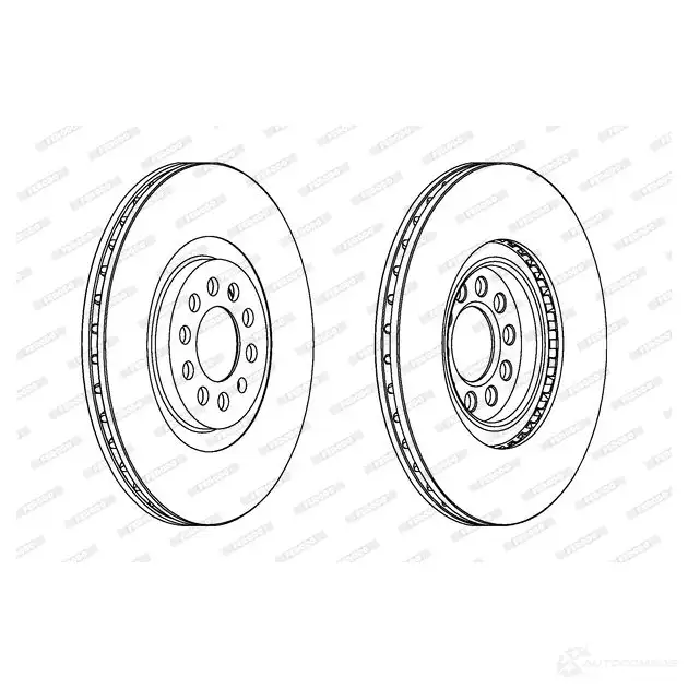 Тормозной диск FERODO Z7GXB DDF1118C 1193638150 DDF 1118C изображение 0