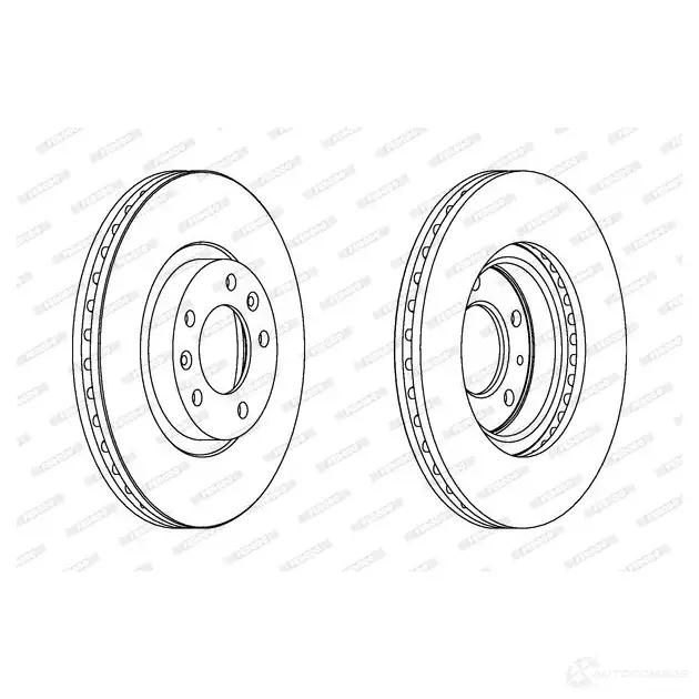 Тормозной диск FERODO DDF1132C DDF 1132C O8Z54 1193638235 изображение 0