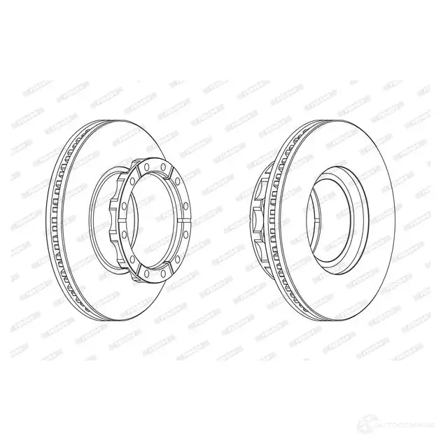 Тормозной диск FERODO FCR17 3A 715605 FCR173A UKJDK0V изображение 0