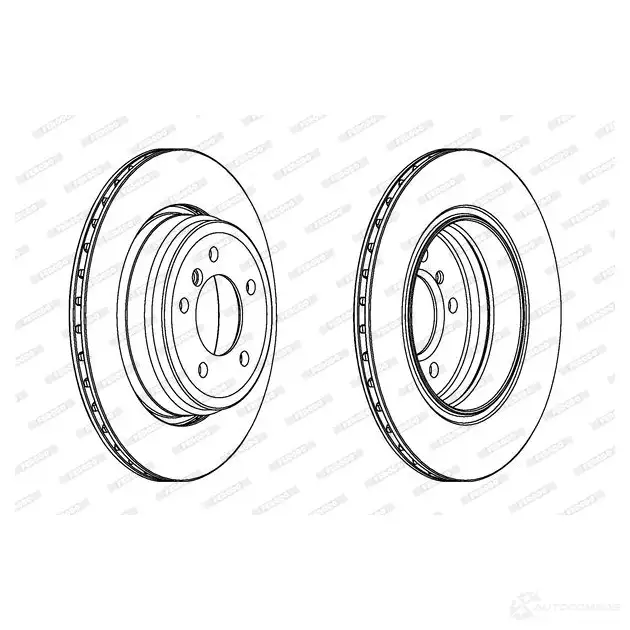 Тормозной диск FERODO D DF1244C DDF1244C-1 711931 DDF1244C изображение 0