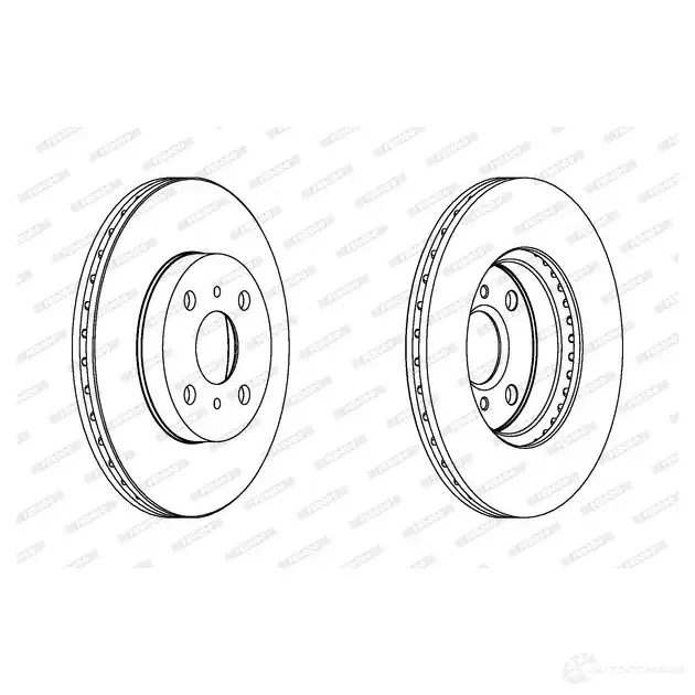 Тормозной диск FERODO DDF1149C 4JO9H 1193638318 DDF1149 C изображение 0