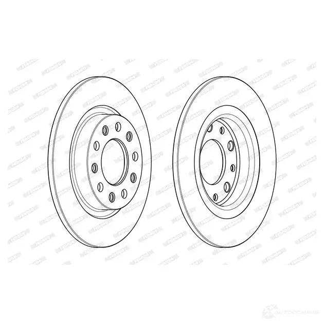 Тормозной диск FERODO DDF2333C 712930 D DF2333C 63AA4M изображение 0
