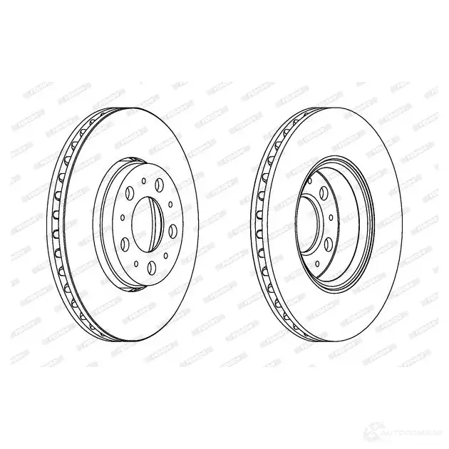 Тормозной диск FERODO DDF116 3C 1193638390 DDF1163C WI3HBN изображение 0