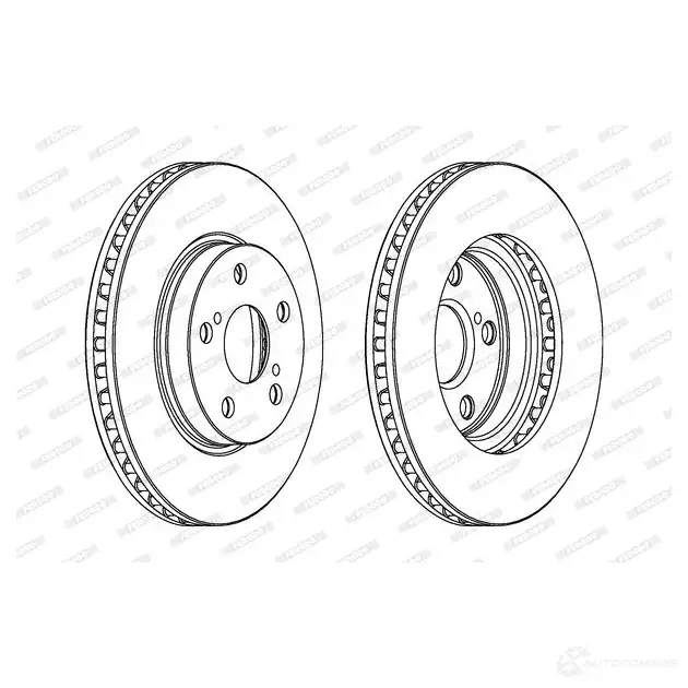 Тормозной диск FERODO DDF620-1 DDF 620 DDF620 713280 - Изображение 1