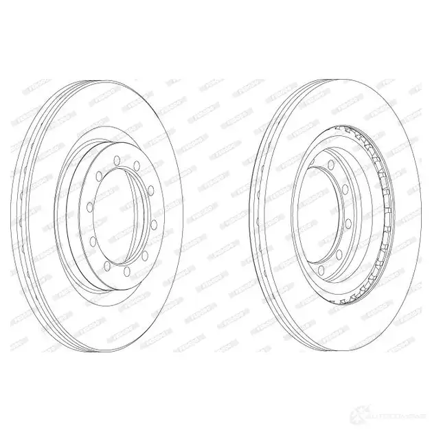 Тормозной диск FERODO FCR183A FC R183A NZW1O3V 715614