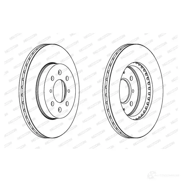 Тормозной диск FERODO DDF261 DDF26 1 712971 DDF261-1 - Изображение 1