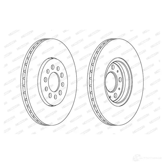 Тормозной диск FERODO 1193638654 DDF1221C DDF122 1C Z6KTRZY - Изображение 1