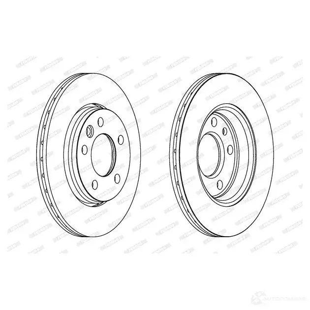 Тормозной диск FERODO ZXIIPEX DDF1286C 1193638989 DDF1286 C - Изображение 1