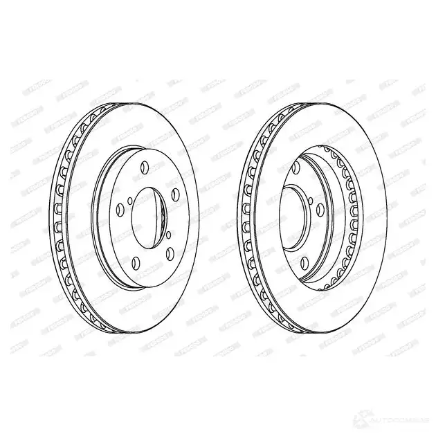 Тормозной диск FERODO 712669 DDF185 9 DDF1859 DDF1859-1 - Изображение 1