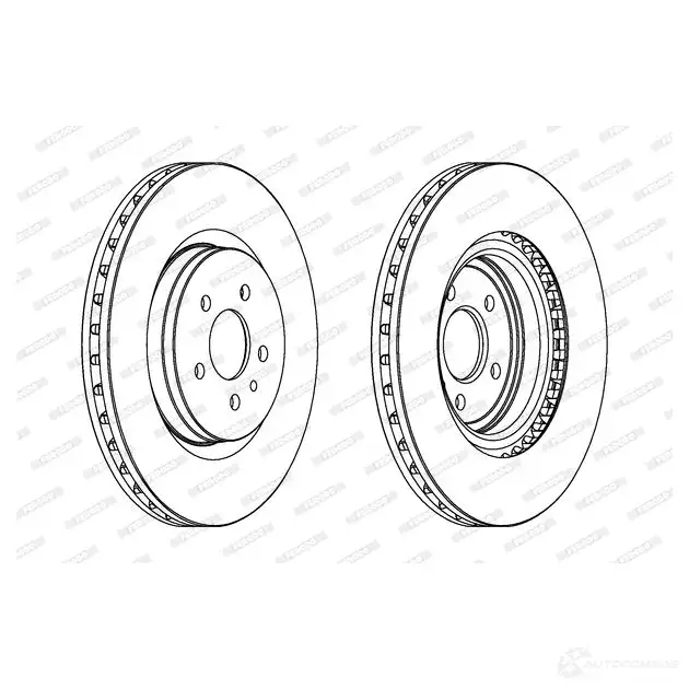 Тормозной диск FERODO 711676 DDF100-1 DDF1 00 DDF1001 - Изображение 1