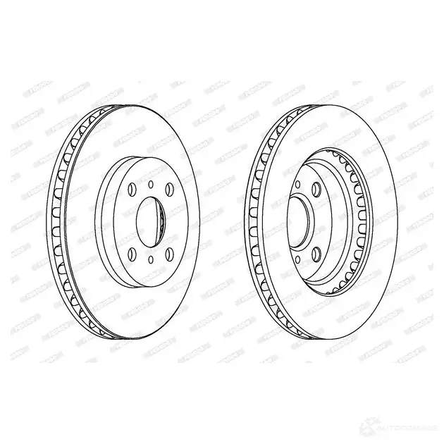 Тормозной диск FERODO DDF1314 DDF13 14 DDF1314-1 712025 изображение 0