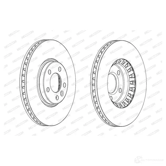 Тормозной диск FERODO 712874 DDF2182C DDF2182C-1 D DF2182C изображение 0