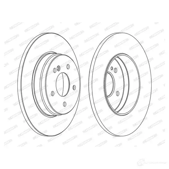 Тормозной диск FERODO 1193638827 DD F1251C DDF1251C DL1LMCC - Изображение 1