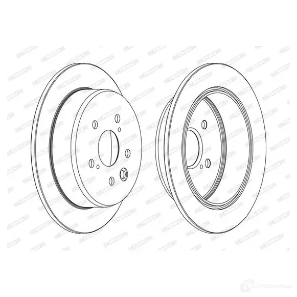Тормозной диск FERODO DDF1815C L5JZJZR 1193641182 DD F1815C изображение 0