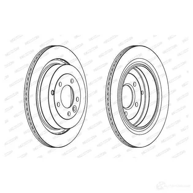 Тормозной диск FERODO 712124 DD F1433 DDF1433C-1 DDF1433C-1 изображение 0