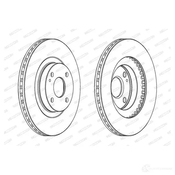 Тормозной диск FERODO DDF183 9 DDF1839 DDF1839-1 712646 - Изображение 1