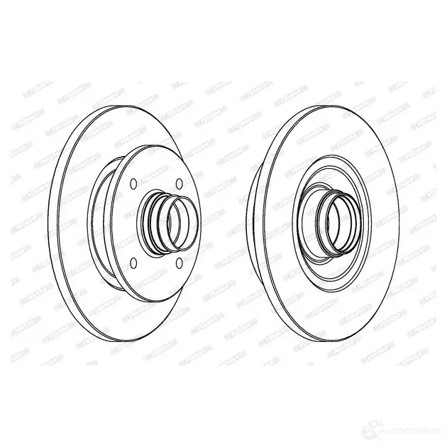 Тормозной диск FERODO DDF11 4 DDF114 DDF114-1 711804