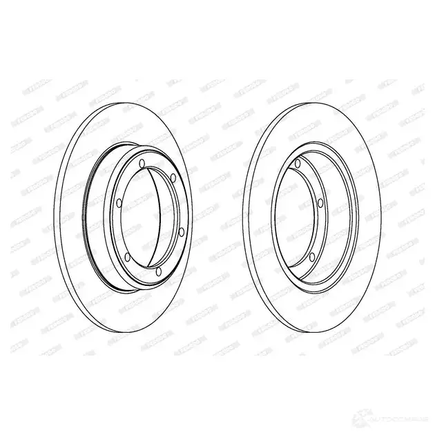 Тормозной диск FERODO DDF060 DDF 060 DDF060-1 711637