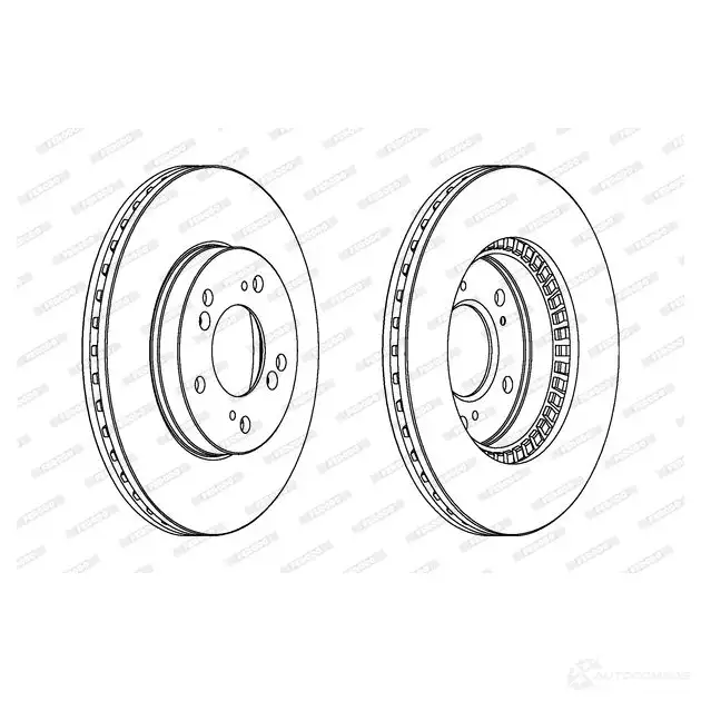 Тормозной диск FERODO DD F829 DDF829-1 713405 DDF829 изображение 0