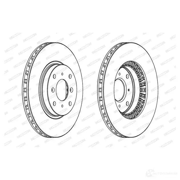 Тормозной диск FERODO 713189 DDF516 DDF516-1 DDF5 16 изображение 0