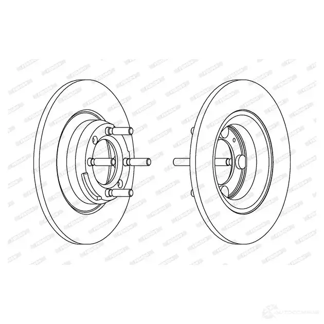 Тормозной диск FERODO DD F037 711615 DDF037-1 DDF037 изображение 0