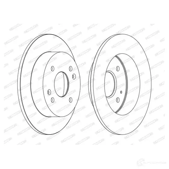 Тормозной диск FERODO WT5CC DDF 1488C DDF1488C 1193639629