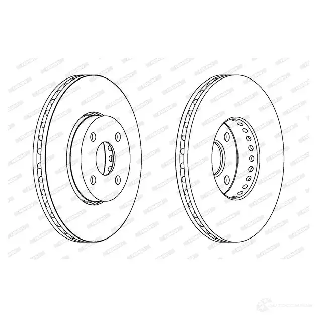 Тормозной диск FERODO 712071 DDF1388 DD F1388 DDF1388-1 - Изображение 1