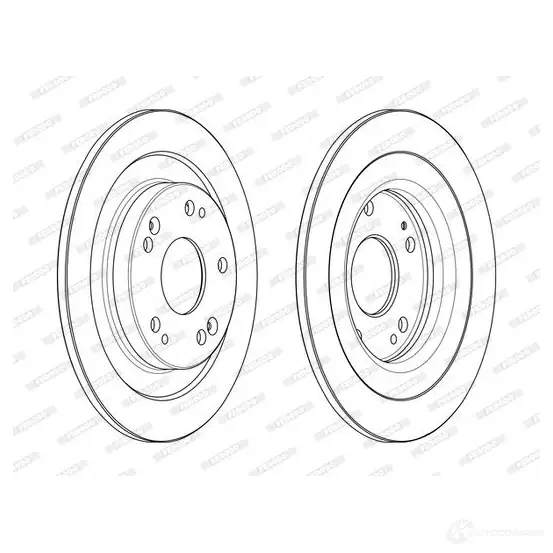 Тормозной диск FERODO QKSKR1 1193642013 DDF2 474C DDF2474C изображение 0