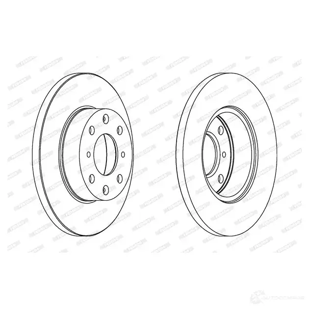 Тормозной диск FERODO DDF2 85 712992 DDF285-1 DDF285 - Изображение 1