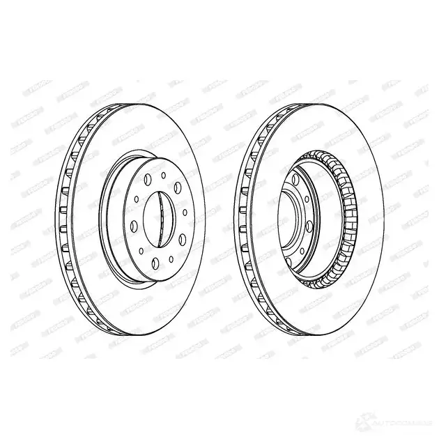 Тормозной диск FERODO 712966 DDF25 5 DDF255 DDF255-1 изображение 0