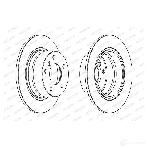 Тормозной диск FERODO DD F1284 711989 DDF1284-1 DDF1284 изображение 0